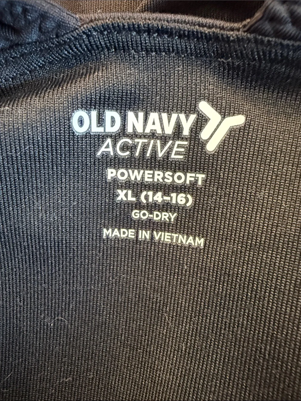 Old Navy Active Powersoft Black Sleeveless Fit-and-Flare Dress